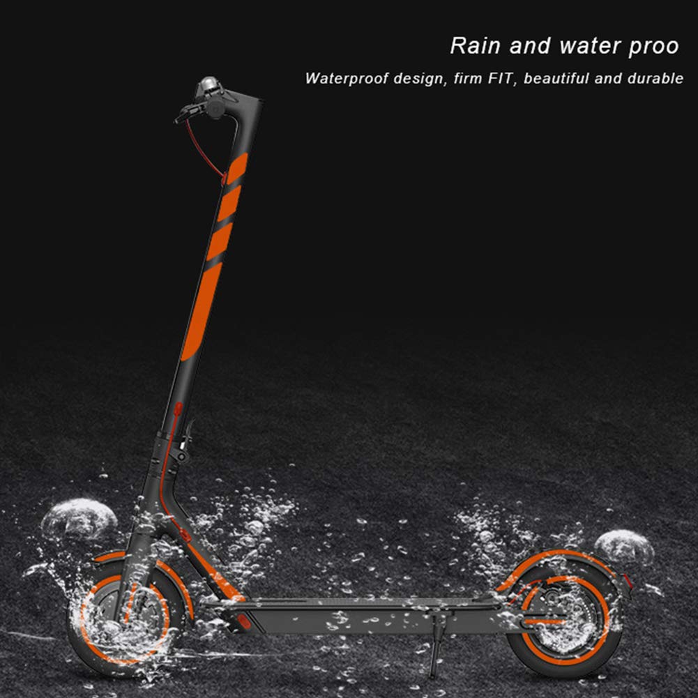 QOTSTEOS Pegatina reflectante para scooter, calcomanía fluorescente decorativa, accesorio impermeable para Xiaomi M365 Pro (azul)
