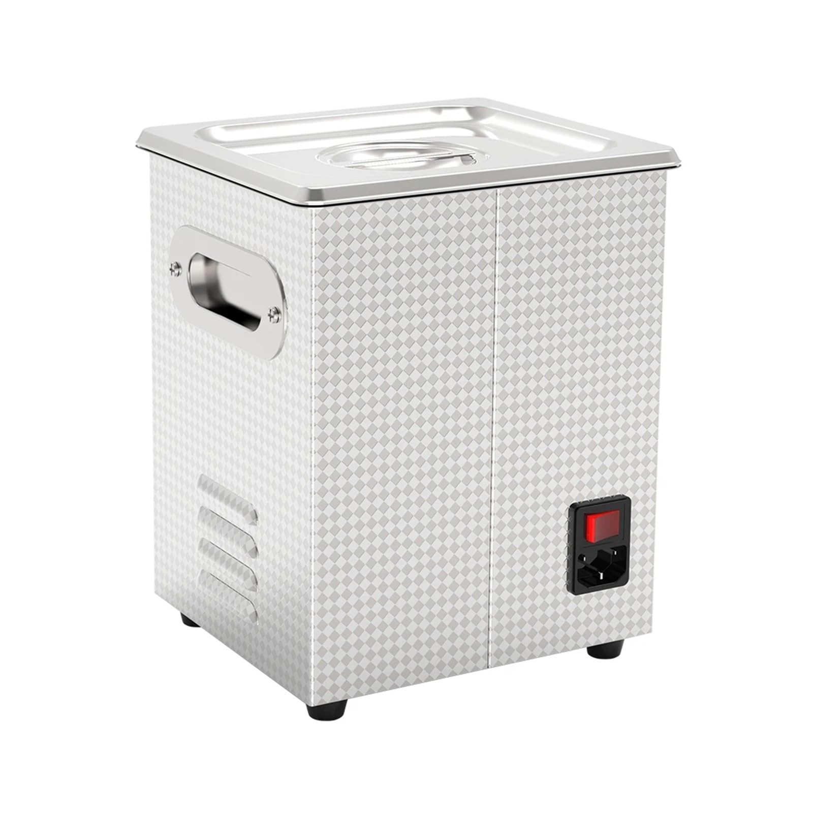 MáQuina Limpiadora UltrasóNica Limpiador Ultrasónico Perilla Mecánica Baño De 2L con Temporizador Limpieza De Piezas De Hardware Joyas Gafas Relojes(2L 60W)