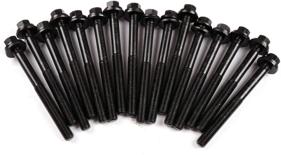 Head Bolt Kit - Compatible with 2014-2017 for Jeep Cherokee 3.2L;2011-2015 for Jeep Grand Cherokee 3.6L - Replace ES72467