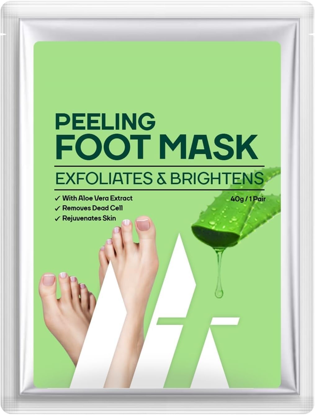 PL Peeling Foot Mask Exfoliates & Brightens, Remove Dead Cell, Rejuvenates Skin for Men and Women 40gm 1 Pair