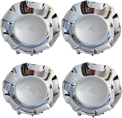 Miniatura 2 de 4 tapas centrales para rueda Chevy Silverado Tahoe Suburban Avalanche 2007-2013 plata (4 piezas plateado brillante)