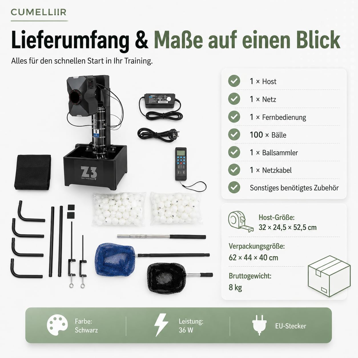 Automatische Tischtennis Ballmaschinem, Ping Pong Ball Maschine Mit Netz, Tischtennis Roboter Für Training übung, Mehrere Serviermodi, 100 Bälle Kapazität, 4-40m/s