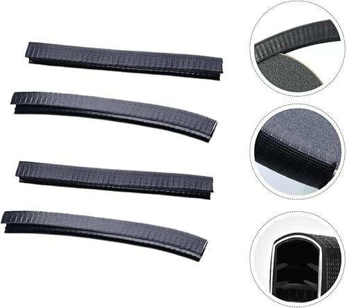 Miniatura 2 de BESPORTBLE 4 pares de cubierta protectora para tabla de peces, monopatín, parachoques de cubierta para patineta, protección contra impactos, tira