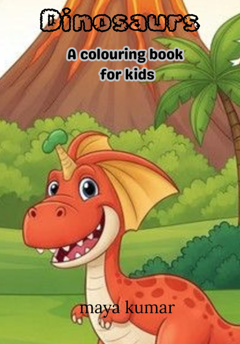 Dinosaurs colouring book - Activity Colouring Book for 3 to 5 years old kids - Gift to children for painting, drawing and colouring with reference guide