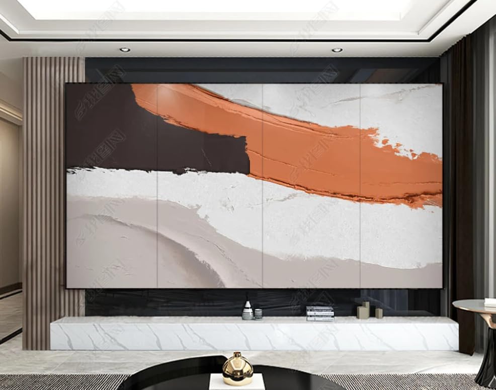 Papier peint intissé salon et chambre pour créer une ambiance artistique minimaliste