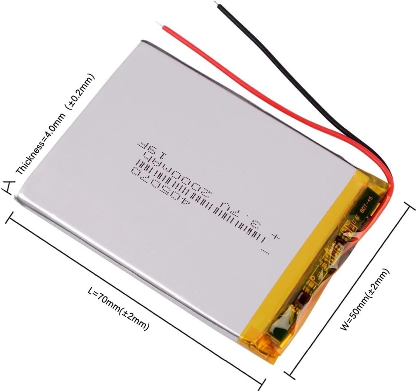 405070 3.7V 2000mAh Lithium Rechargeable Battery ﻿1PCS