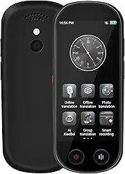 Dispositivo tradutor - Tradutor de idioma Ai em tempo real atualizado com mais de 150 idiomas, dispositivo de tradução bidirecional instantânea, tradução de entrada de foto de gravação offline para