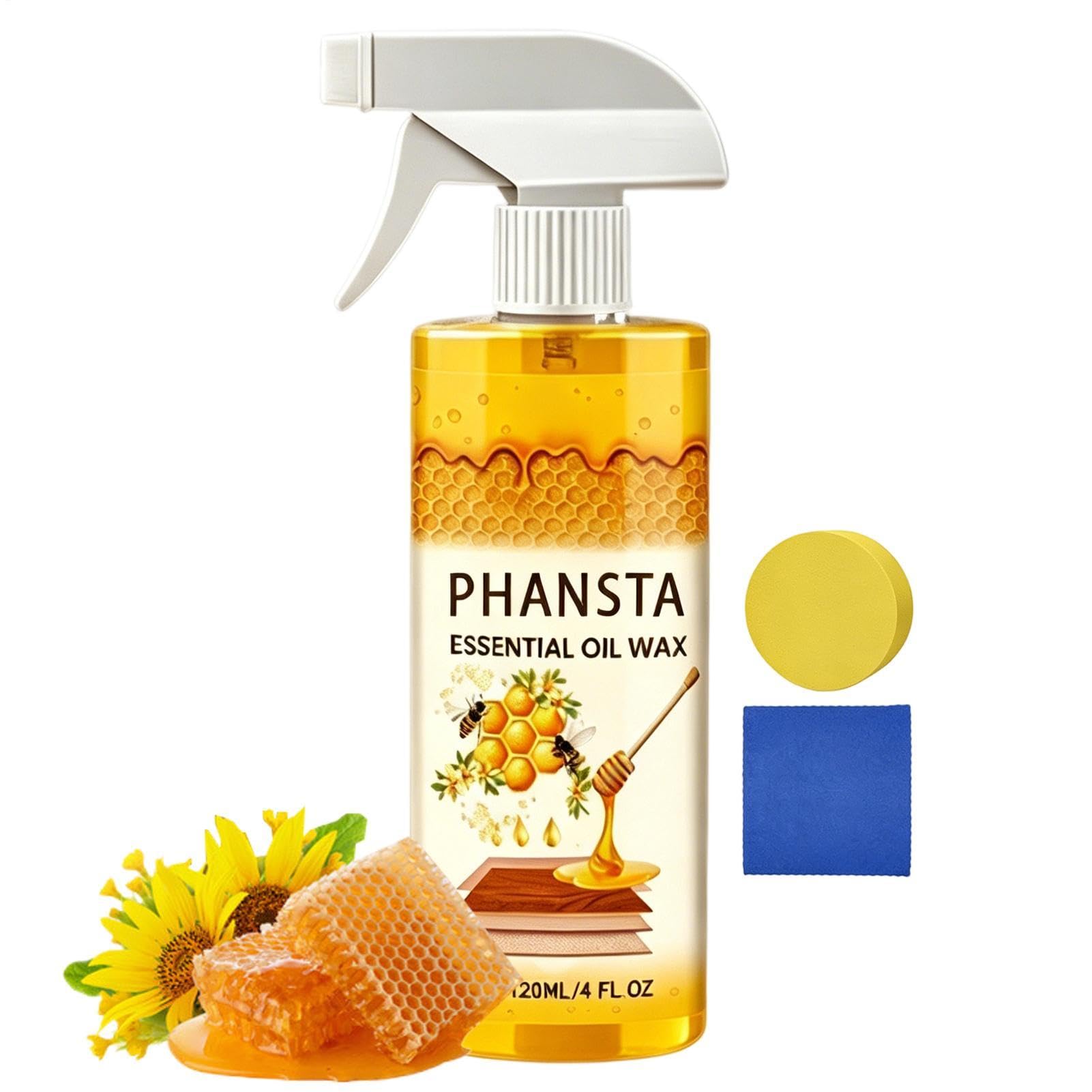 Pulidor De Madera Con De Abejas - Spray Natural Para El Cuidado De Muebles, Limpiador No Graso De 120 Ml, Restaurador De Brillo | Protección De Madera Para El Uso En Hogar Del Mant
