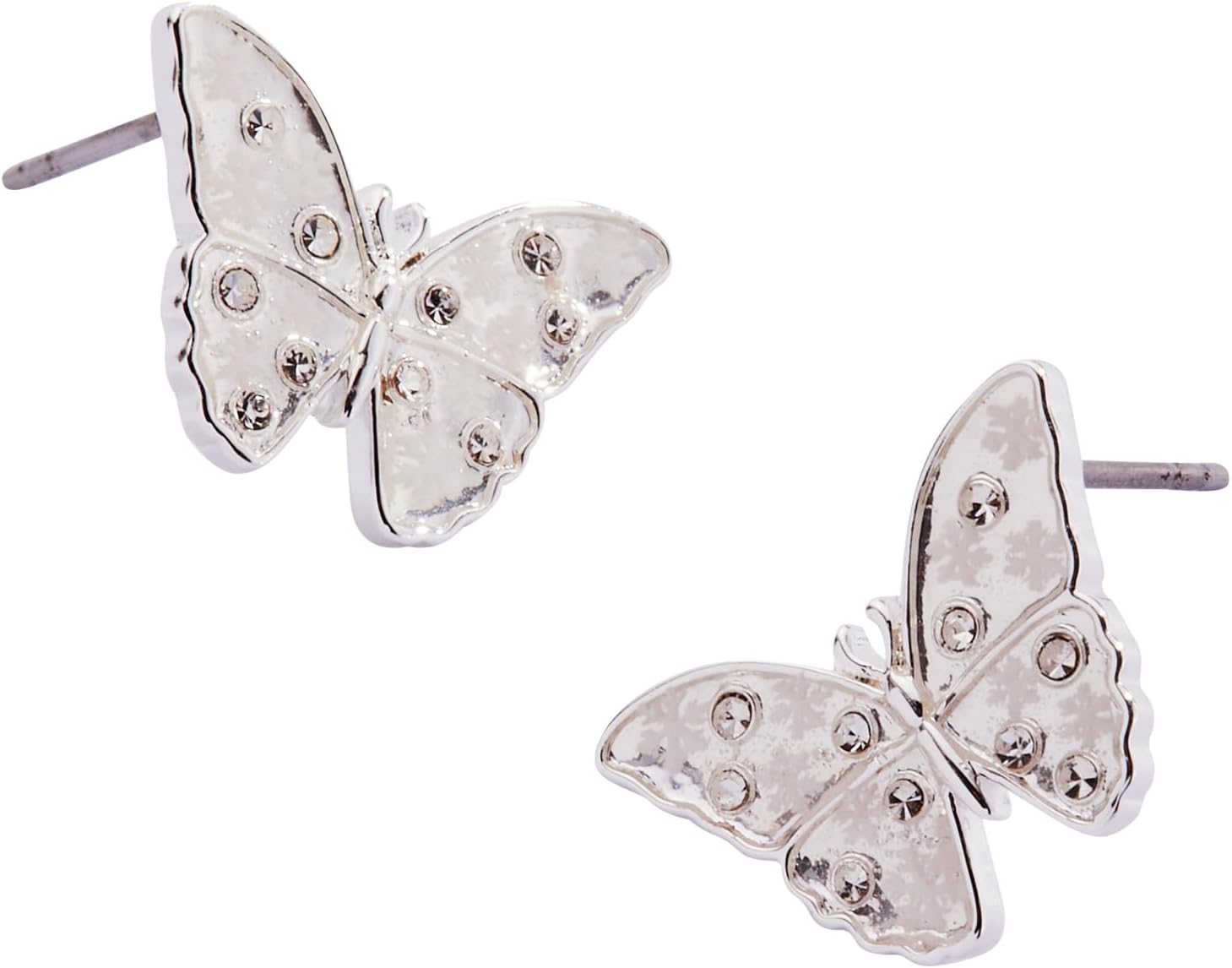 Alex and Ani SOM - Glass Butterfly Statement Stud Earring, Shiny Silver - Image 2