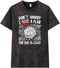 Pampling Short Sleeve T-Shirt, 100% Cotton, Unisex Clothing for Men and Women, Silk Print with Round Neck and Straight Cut, Black T-Shirt (The Die is Cast)