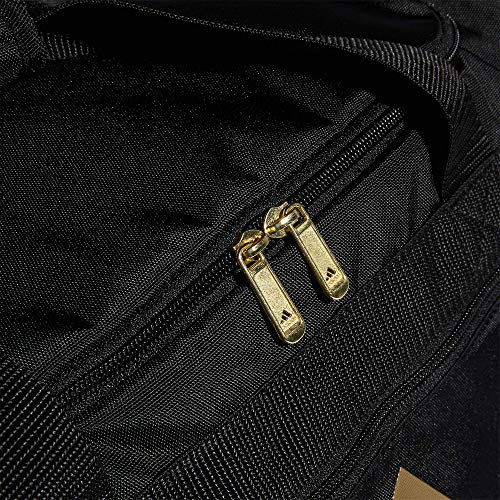 adidas Defender 4 Small Duffel Bag, Black/Gold Metallic