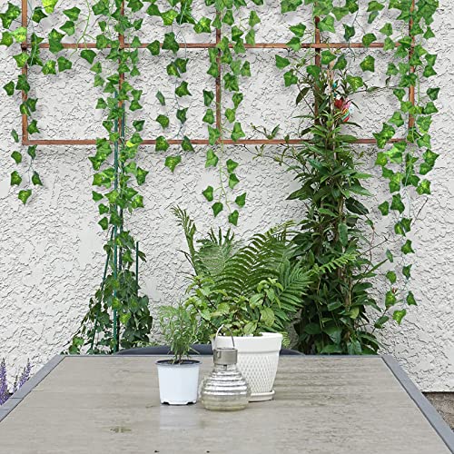 Chnlml 14Pcs 98 Feet Artificial Ivy Fake Ivy Leaves Garland Fake Vines Greenery Garlands Artificial Hanging Plants For Bedroom Room Decor Wall Office Wedding Aesthetic Decoration #TOP2