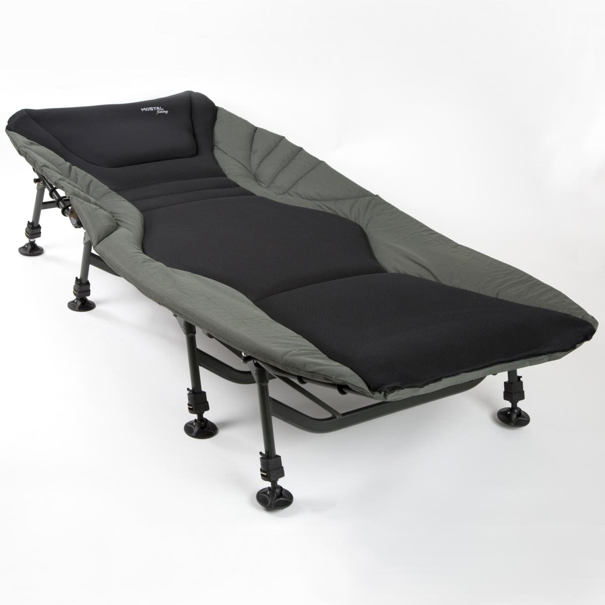 Alu King Size Bedchair 8-Bein Liege Deluxe Angelliege XXL bis 180kg belastbar