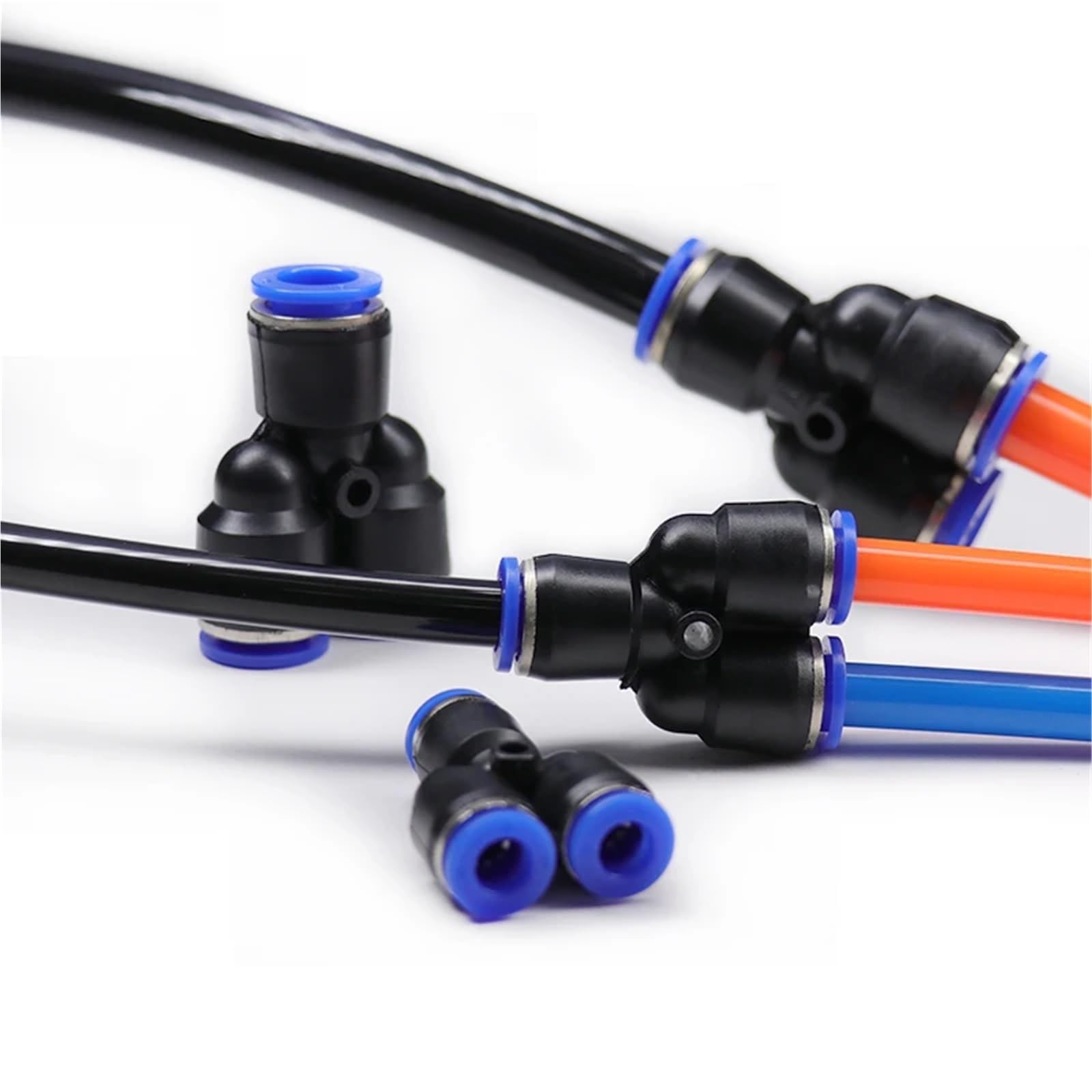100 Stück pneumatische Armaturen, Push-to-Connect-Luftschlauchverbinder-Set