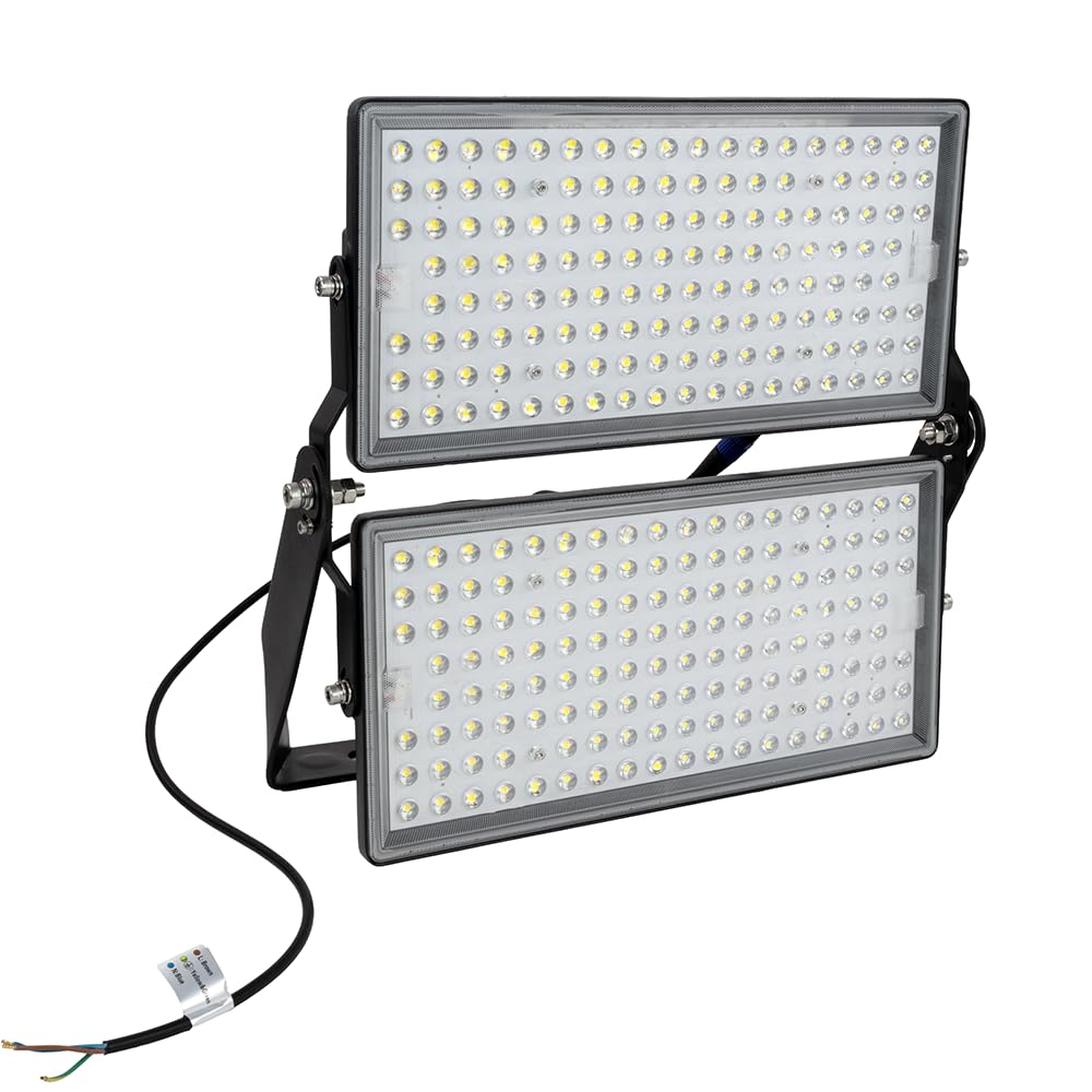 LUXULA LED Strahler Außen 500W 5000K Neutralweiß - 70.000lm extrem hell - IP65 Aussenbeleuchtung Wand Baustrahler Flutlicht für Baustelle, Sportplatz, Industrie, Gewerbe