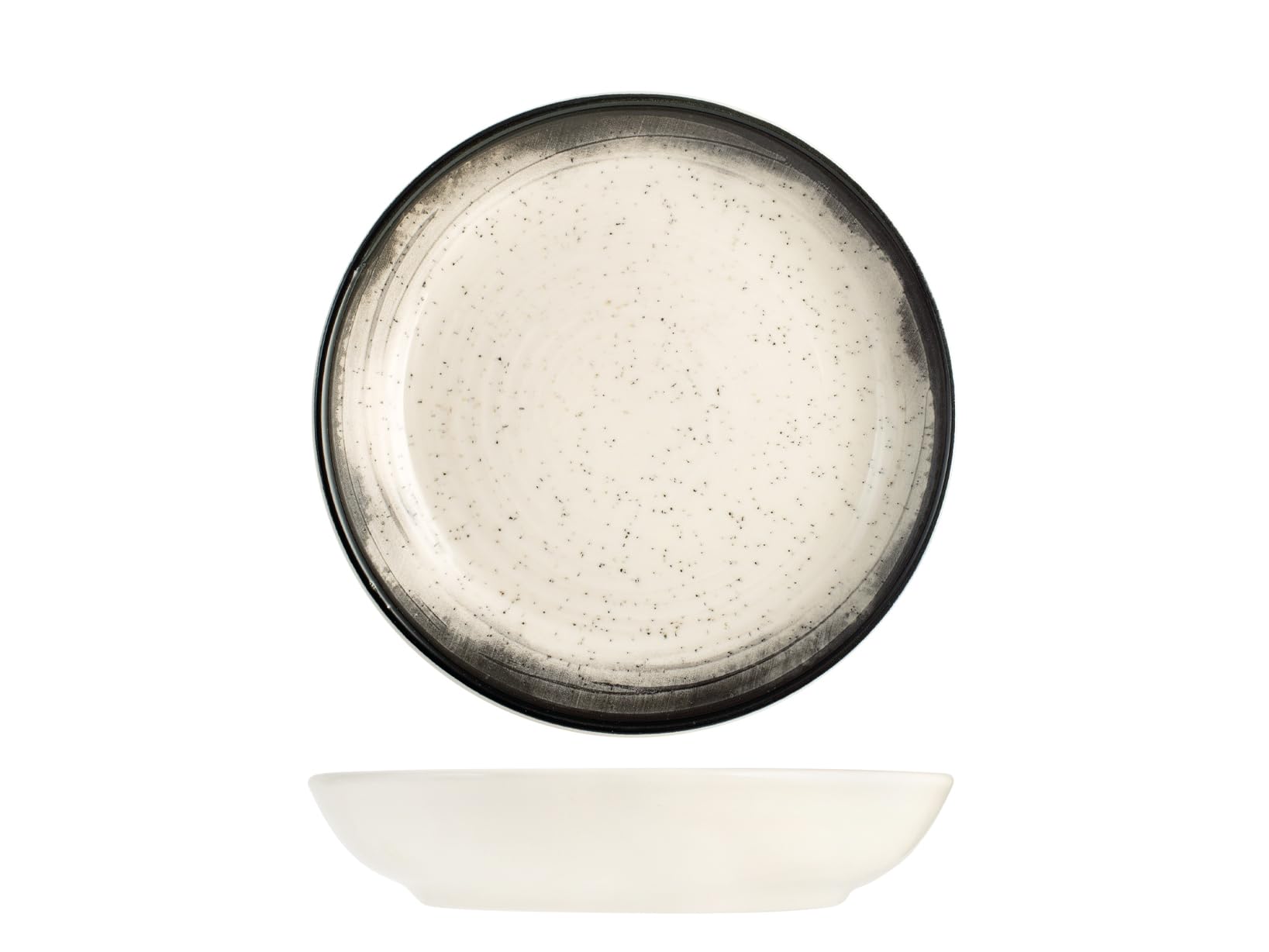 H&H Set 12 Piatti Fondi Marte – Ø20,5 cm – Piatti in Porcellana Eleganti e Resistenti – Ideali per Zuppe, Pasta e Primi Piatti – Lavabili in Lavastoviglie