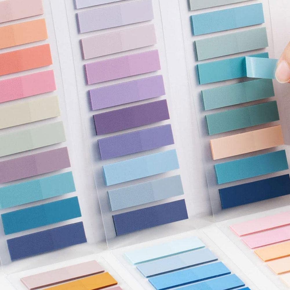 Notes Autocollantes, Blocs-Notes Amovibles, Notes Autocollantes Transparentes, 105 Feuilles Par Rouleau, Colorées Et Amusantes, 7,5 X 7cm, Pour Les Points Forts, Le Lieu De Travail, L'école