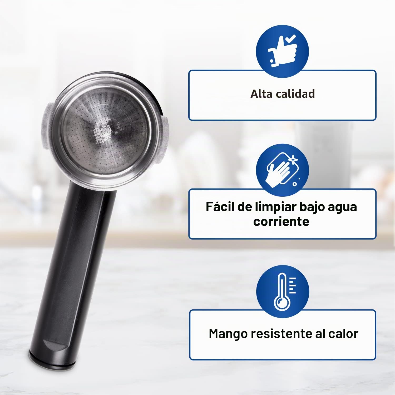 Portafiltro de 54 mm de diámetro de repuesto para cafetera Philips Saeco 996530067961 CP9064/01 con colador para 2 tazas, accesorio para máquina de café expreso