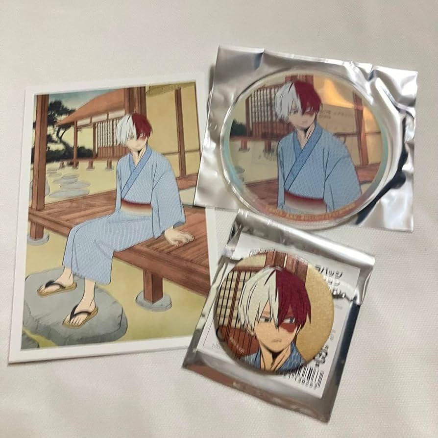 僕のヒーローアカデミア ヒロアカ 浴衣 浮世絵 缶バッジ 轟焦凍 20個