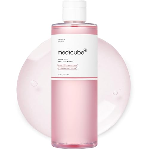 medicube PDRN Pink Peptide Toner I Pink Glow Toner for Skin Boosting, Soothing and Calming, Uneven Skin Tone, Rose PDRN & Peptide & Niacinamide, Korean Skin Care (250ml / 8.45 fl. oz.) - Rose PDPN Watery (Vegan)