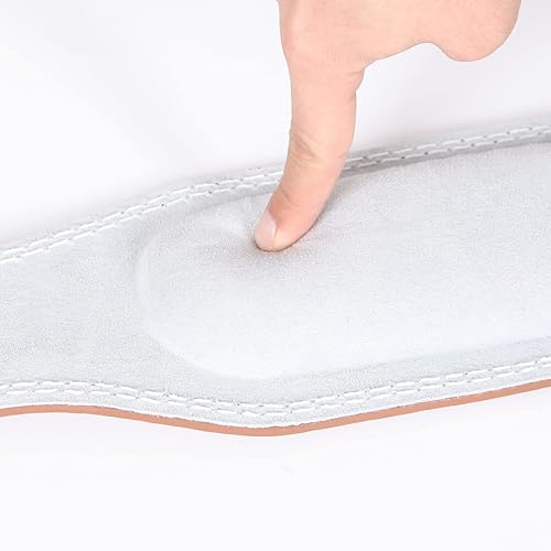 Miniatura 5 de Cinturón de cuero de moda para levantamiento de pesas para hombres y mujeres (4 pulgadas de ancho), cinturón de peso para gimnasio, soporte lumbar