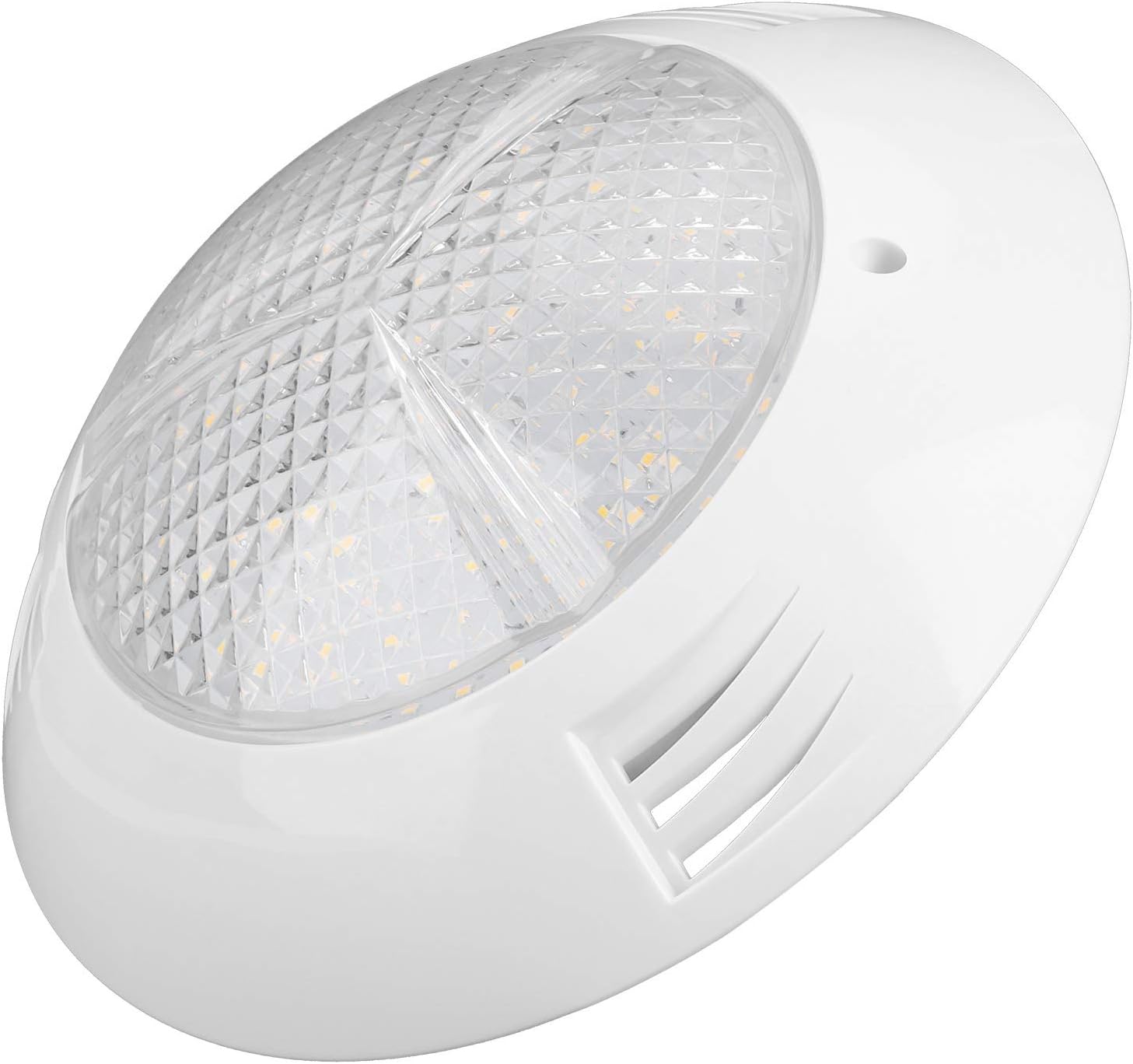 TOPINCN 160LED Underwater Pool Light, Submersible Pool Lamp IP68 Landscape Light Decoration 18W AC12V Pond Light for Pond Aquarium Garden Pool Yard Lighting (White Light)