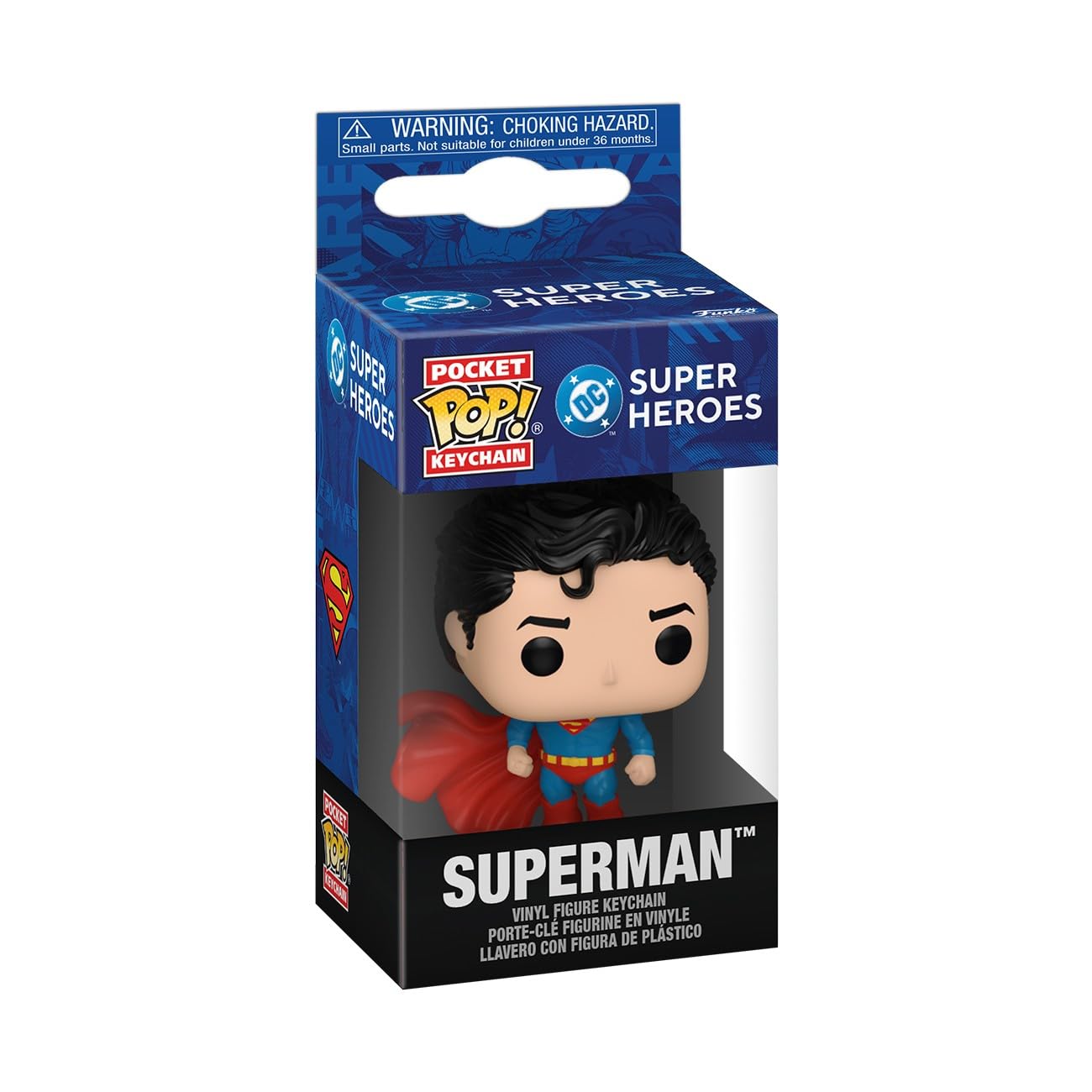 Funko Pop! Brelok do kluczy: DC New Classics - Superman - DC Comics - Mini kolekcjonerska figurka winylowa nowość brelok do kluczy - wypełniacze do skarpet - pomysł na prezent - oficjalny towar