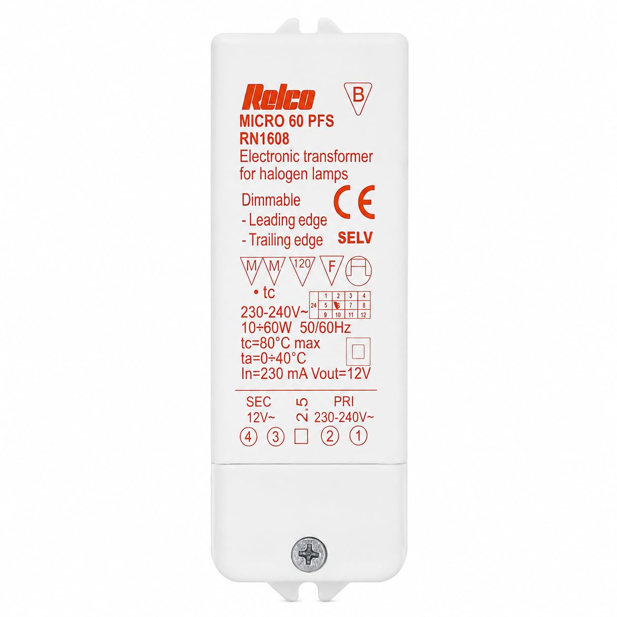 Relco Micro 60 PFS Transformateur électronique 10-60 W