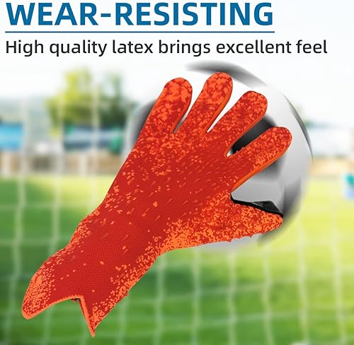 Miniatura 9 de Scott Edward Guantes de portero de fútbol para niños y adultos, kit de portero de fútbol premium, súper agarre y protección, talla 678910