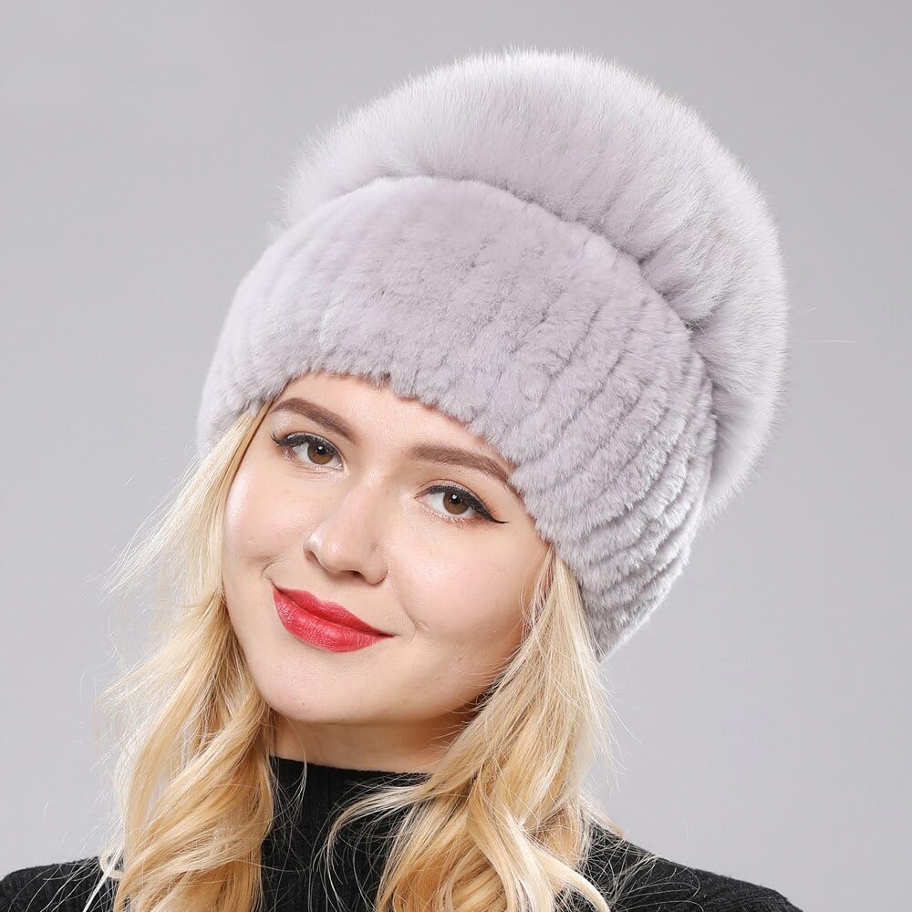 Damska zimowa czapka dzianinowa Top Natural Cap Beanies (wino czerwone, jeden rozmiar)