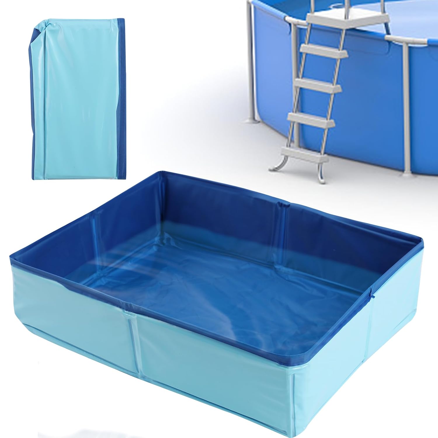 Swimming Pool Foot Bath Basin, Collapsible Foot Bath for Above Ground Pool