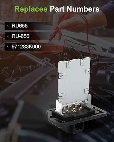 Miniatura 1124 de SCITOO Resistencia de motor de ventilador HVAC para 2008-2013 para Chrysler 300/2008-2016 para Town & Country/2008-2010 para Dodge Charger/2008-2018