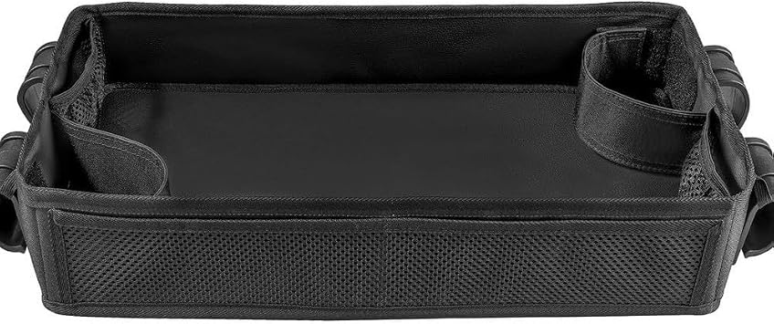 Stroller Tray for Wonderfold Models, Lightweight Food and Drink Organizer, Washable for surface, Secure Fit, BlackS