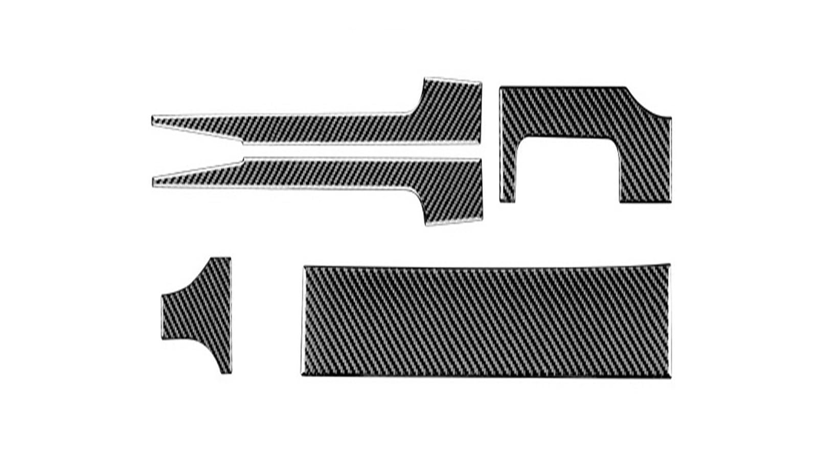 Car Accessory for Mustang 2005 2006 2007 2008 2009 Soft Carbon Fiber Sticker Interior Trim Car Gear Shift Panel Cover Interior Mouldings(W)