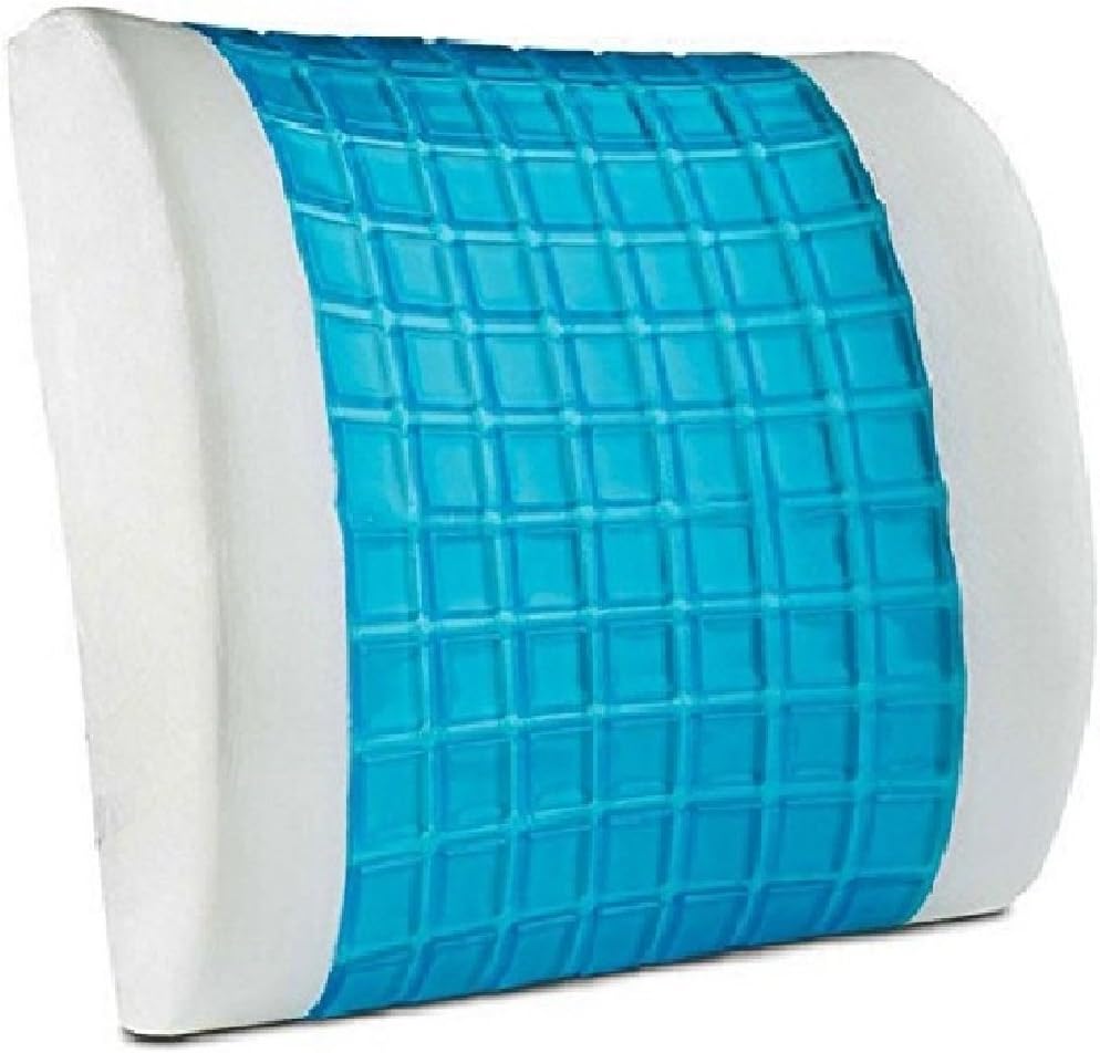 Lumbar Support Pillows Back Cushion - Memory Foam Gel Pillow Back Support for Office Chair Car Seat Wheelchair, Ergonomics Cushion Lumbar Cushion for Car Recliner