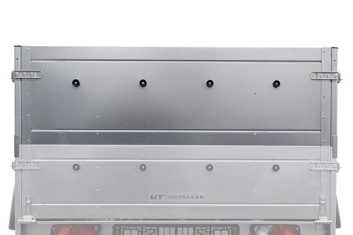 UNITRAILER Laterales Dobles de 40 cm para Remolque Garden Trailer 150 Kipp, Rigidez de Acero Galvanizado, Aumenta el Espacio de Carga, Incluye Tornillos de Montaje