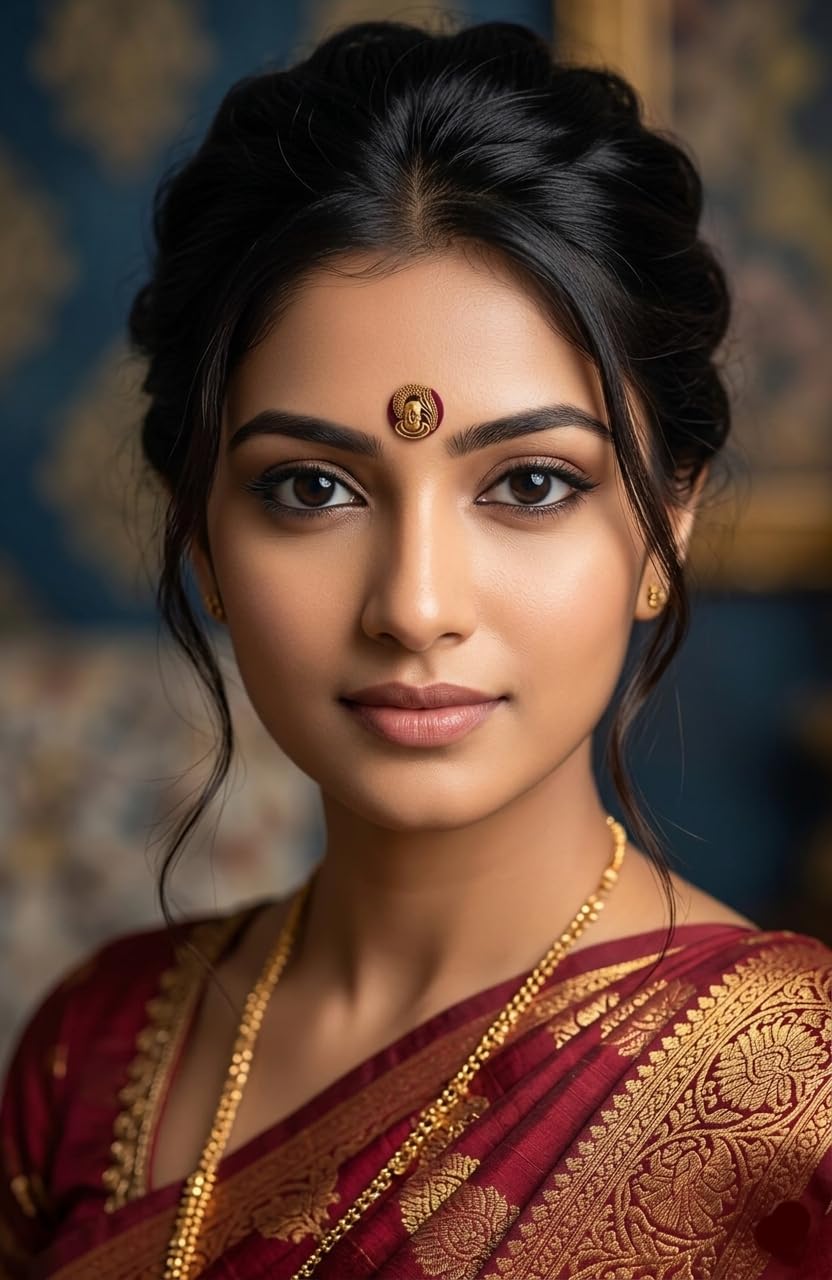 Ganesha Maroon and Gold, Aarambha Collection, Traditional Indian Jewellery bindi-image-7