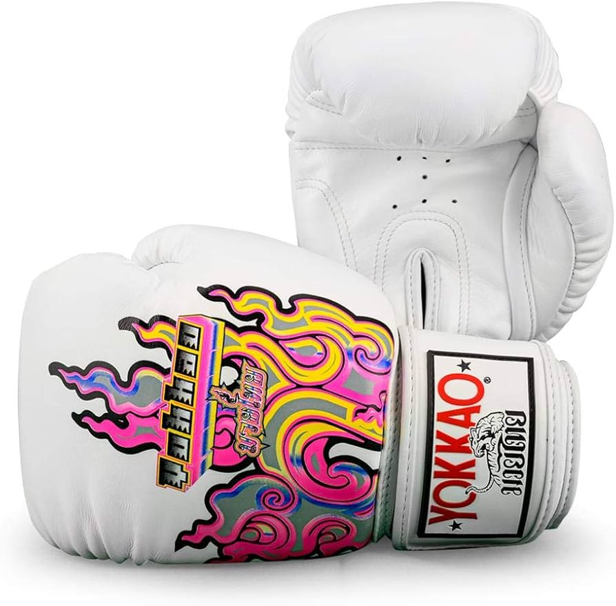 YOKKAO Bangkok Flames Muay Thai Boxing Gloves Breathable Leather