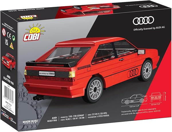 Audi Quattro (1980) Scale 1:35 (red) - 4