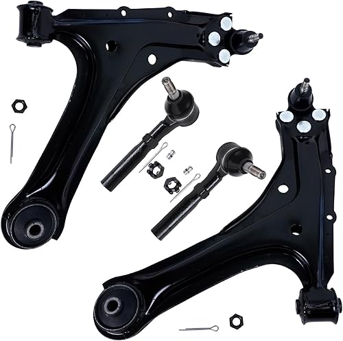 Miniatura 45 de Detroit Axle - Kit de brazos de control delanteros de 4 piezas para Nissan Cube 2009-2014, Nissan Versa 2007-2012 2 brazos de control inferiores con
