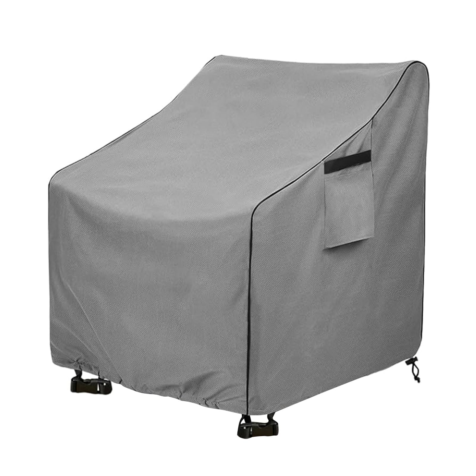 Housse de chaise pivotante de terrasse étanche et coupe-vent avec bords renforcés anti-déchirure