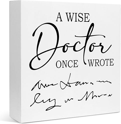 Creoate Letreros decorativos, regalos divertidos para compañeros de trabajo, regalos de dentista para hombres, regalos para el día del médico,