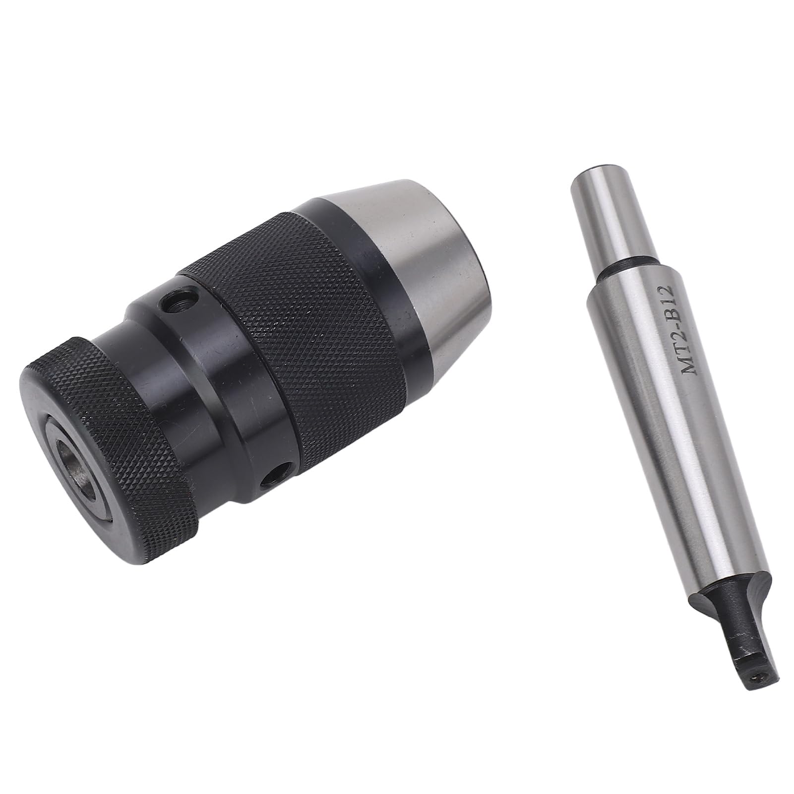 Mandrino autoserrante Kuuleyn, mandrino autoserrante da 1 a 10 mm B12 senza chiave con attacco da MT2 a B12, ampiamente utilizzato in vari trapani, fresatrici, torni