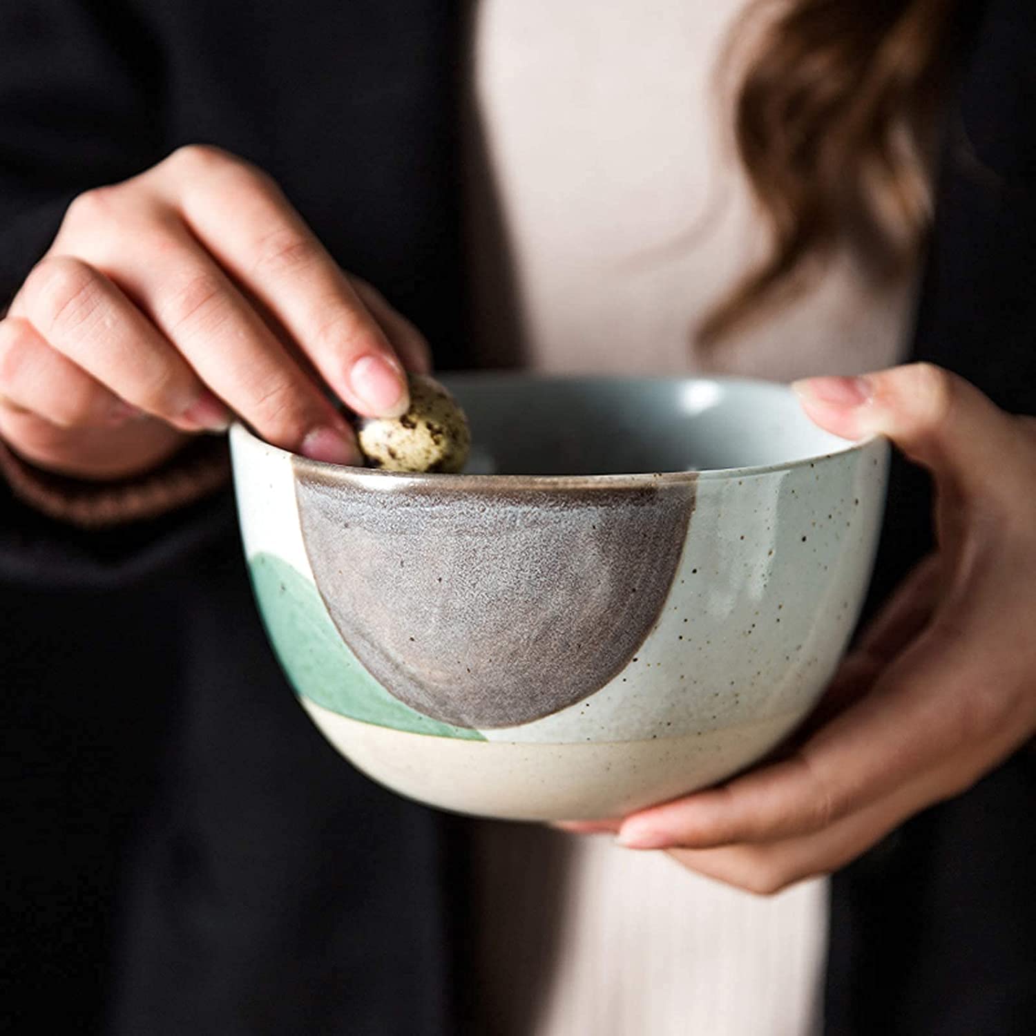 Zestaw obiadowy, zestawy porcelanowej zastawy stołowej, miski i talerze do steków | 18-częściowy zestaw obiadowy Retro Ceramics na prezenty ślubne, przybory kuchenne