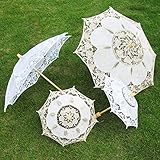 sombrilla con mujeres Características: portátil, diseño de encaje, sombrilla, suministros de boda