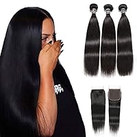 Vista 12 de Cabello malayo liso 12 12 12 pulgadas 3 paquetes de cabello 100% sin procesar virgen malayo paquetes de cabello humano 1B color tejido de cabello