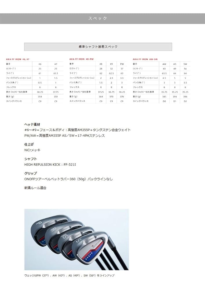 OnOFFページ Amazon.co.jp: 受注生産モデル 2021年モデル オノフ アイアン