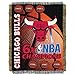 NBA Chicago Bulls Commemorative Woven Tapestry Throw Blanket, 48