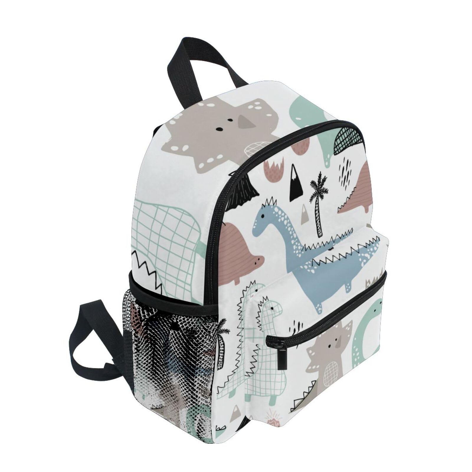 Bonita mochila de dinosaurio para niños y niñas, Dinosaurio blanco, Talla única, Mochilas Daypack