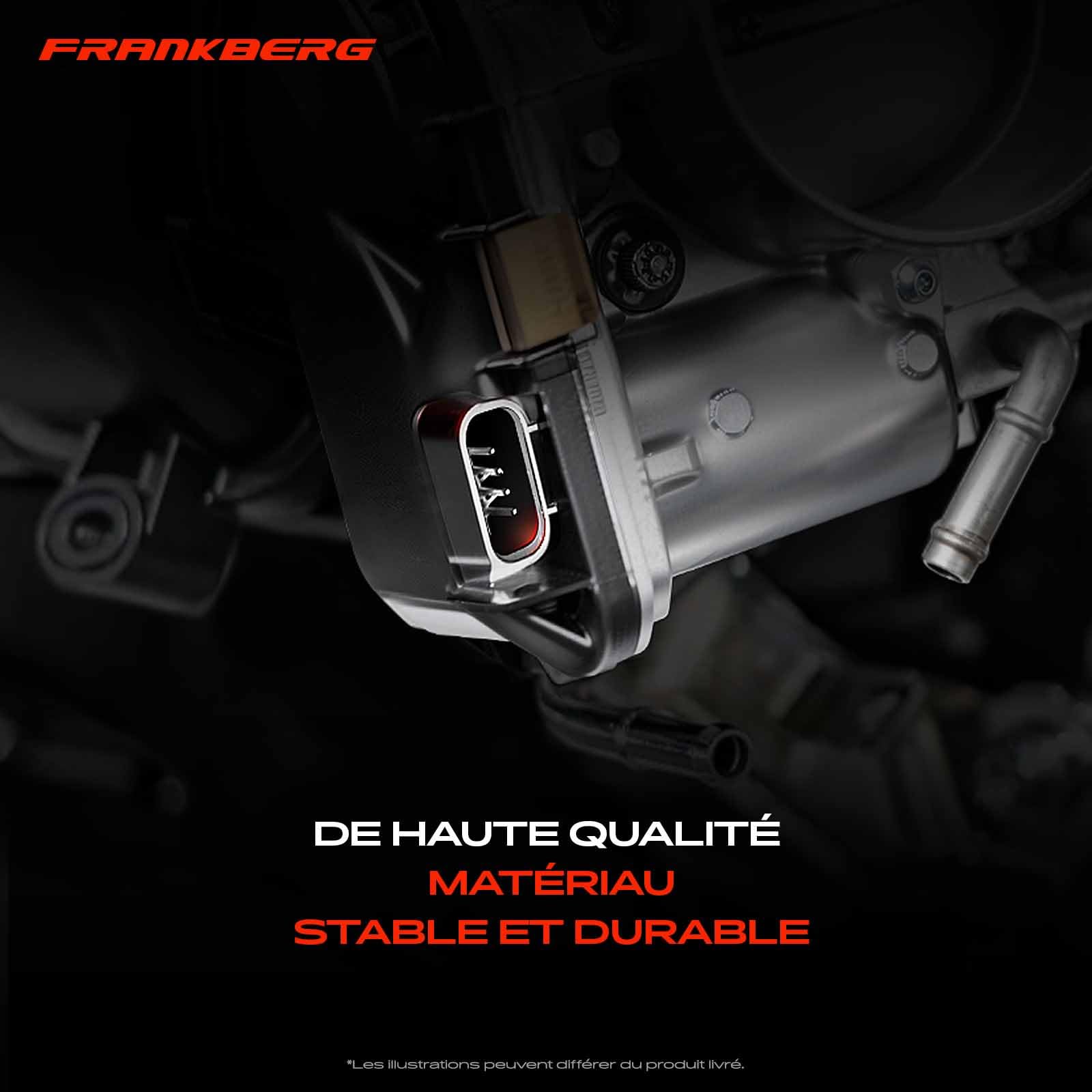 Frankberg Capteur de position du Papillon 6-Pôles Compatible avec M.egane II Break KM0/1 Kangoo KC0/1 Scénic II JM0/1 M.egane II Coupé-Cabriolet EM0/1 Grand Scénic II JM0/1 Remplacer# 8200139460